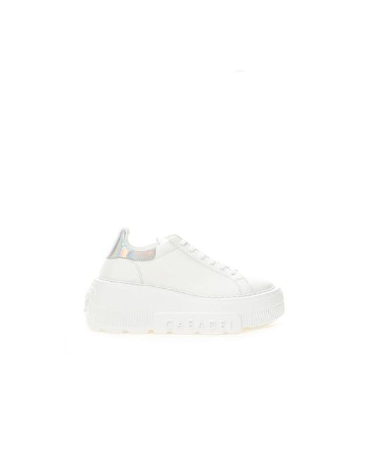 Sneaker in pelle bianca nexus flash di Casadei in White