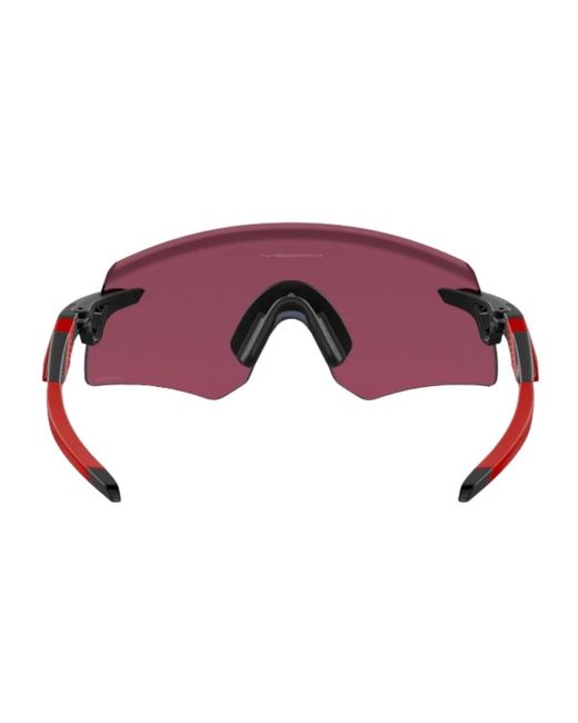 Oakley Sonnenbrille prizm road matt schwarz wraparound in Red für Herren