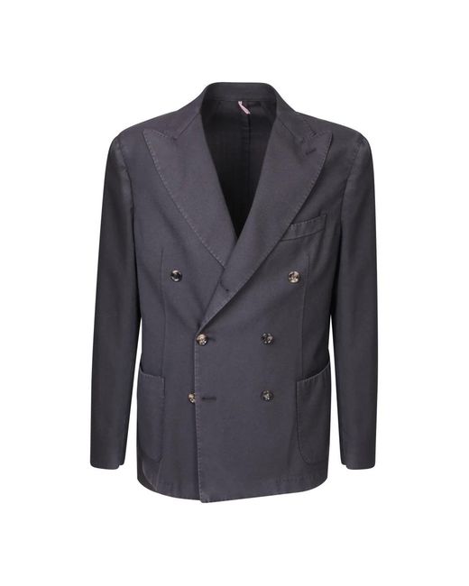 Dell'Oglio Blue Single Breasted Suits for men