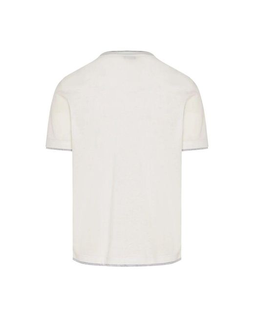 Barba Napoli Schwarze t-shirts und polos für männer in White für Herren