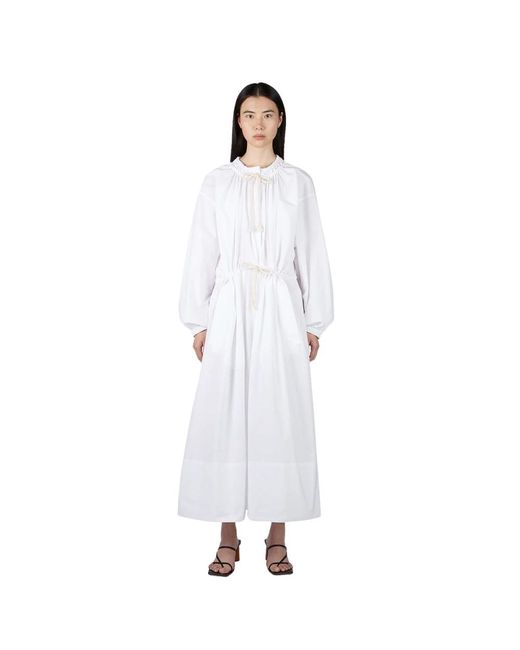 Jil Sander White Maxi Dresses