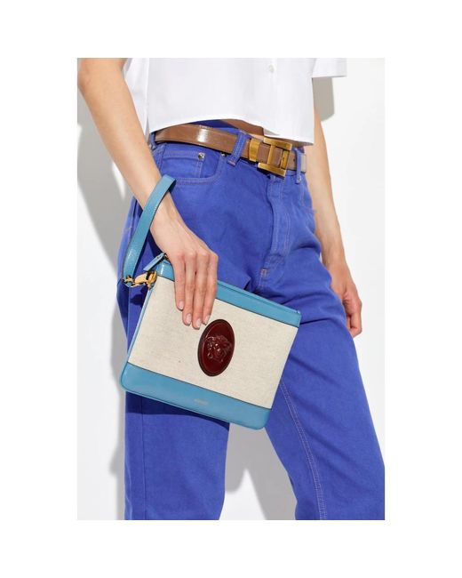 Clutches Versace de color Blue