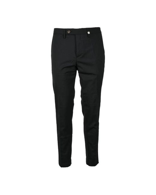 Myths Elegante wollmischung stretchhose in Black für Herren