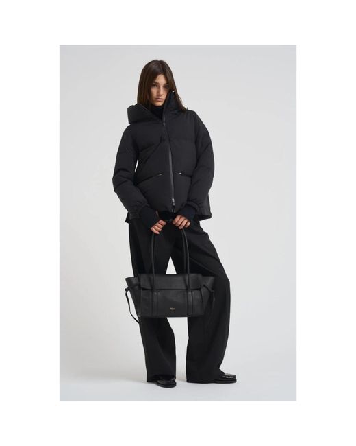 Herno Jassen ,Zwart ,Polyester Zwarte Korte Laminar Pufferjas in het Black