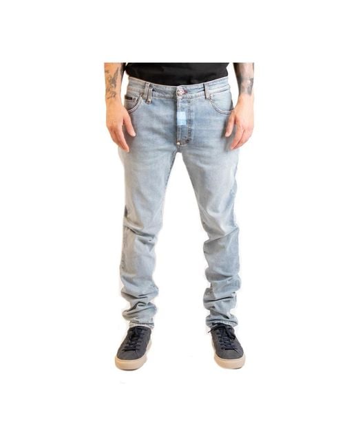 Philipp Plein Blue Slim Fit Jeans for men