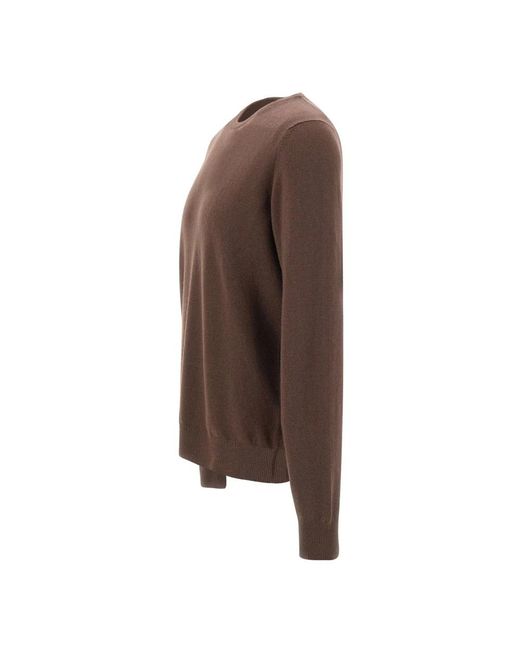 Gran Sasso Brown Round-Neck Knitwear for men