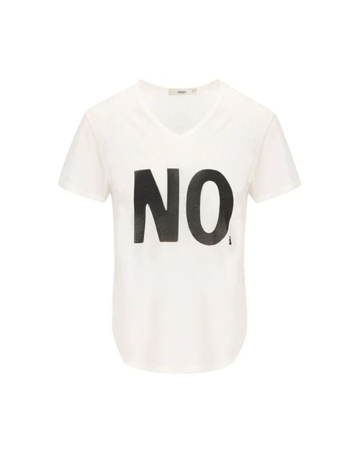 Fendi White T-Shirts