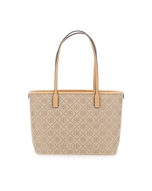 Tory Burch Natural Shopping Bags