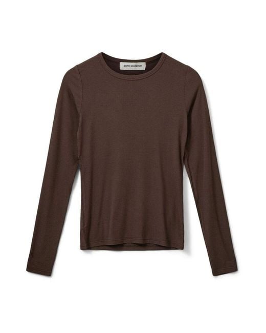 Sofie Schnoor Brown Braun Fudge Langarm T-Shirt