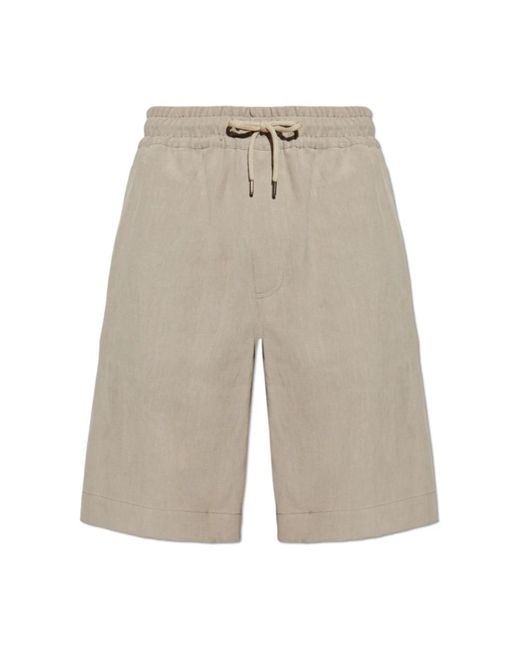Casual Shorts di Giorgio Armani in Natural da Uomo