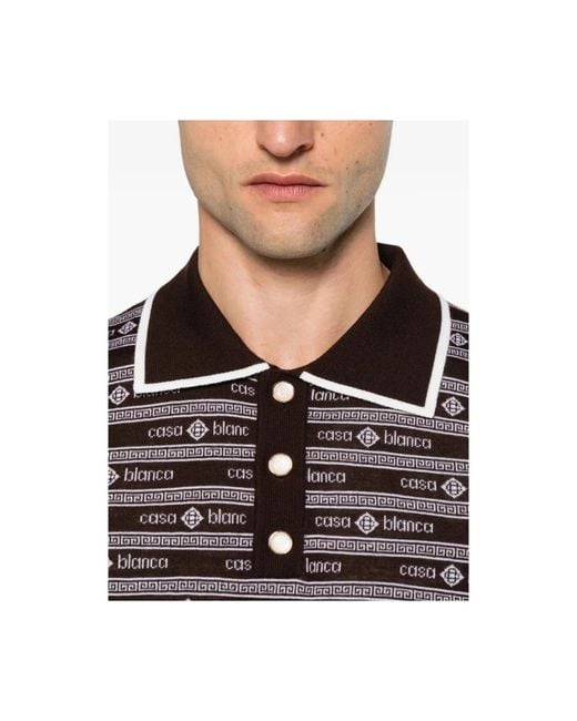 Casablanca Brown Polo Shirts for men