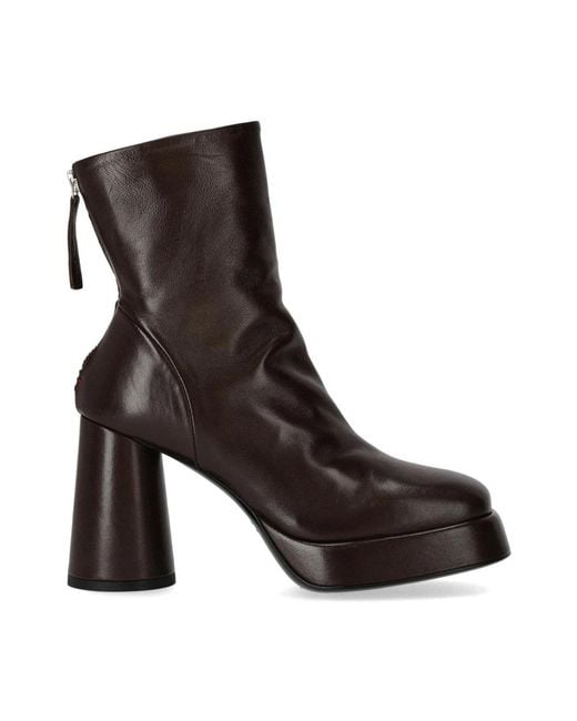 Halmanera Brown Heeled Boots