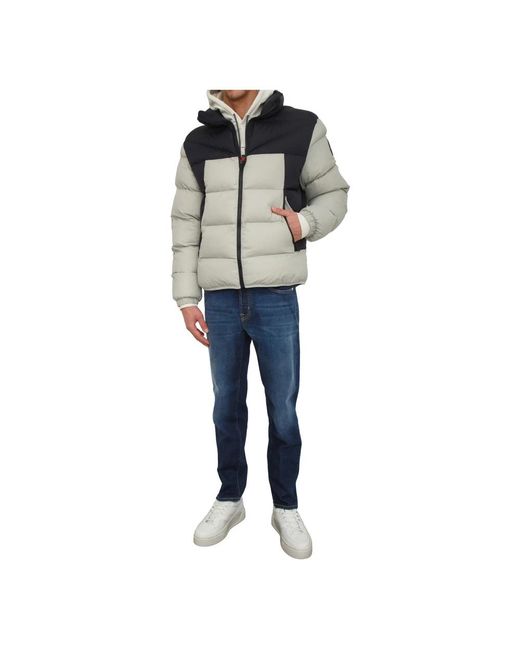 Napapijri Jassen ,Grijs ,Polyester Molveno Puffer Jacket in het Blue voor heren
