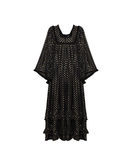Chloé Black Kleid mit lurexfaden