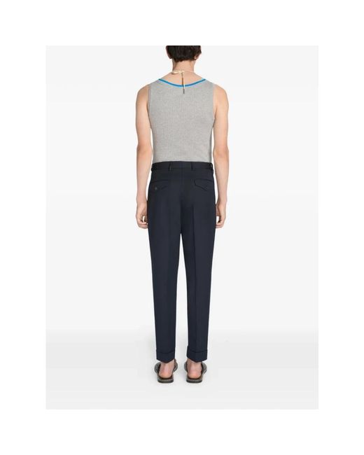 Dries Van Noten Blue Sleeveless Tops for men