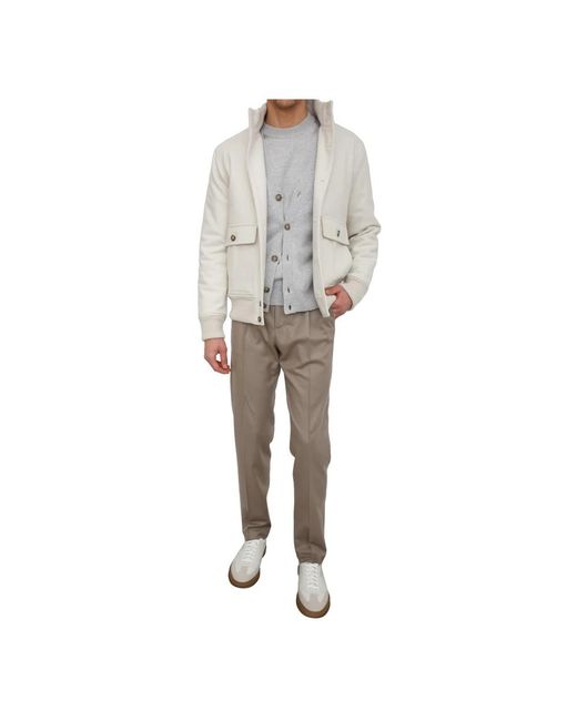 Peserico Virgin Wool Broeken in het Gray voor heren
