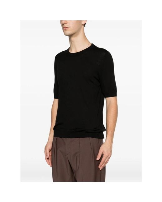 Tagliatore Black T-Shirts for men