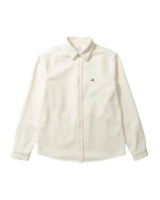 Edmmond Studios White Denim Shirts for men