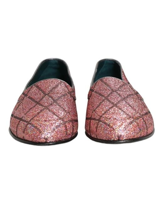 Dolce & Gabbana Purple Loafers for men