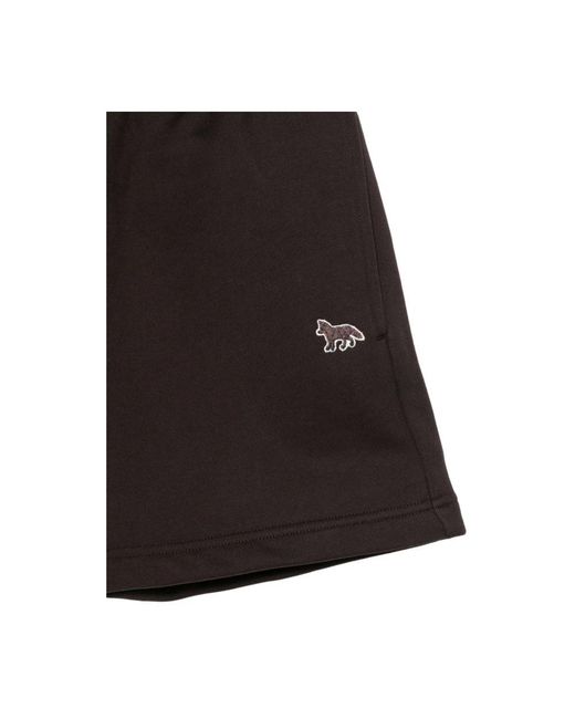 Training Shorts Maison Kitsuné de color Black