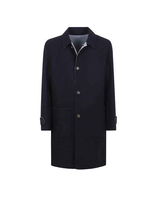 Eleventy Single-Breasted Coats in het Blue voor heren