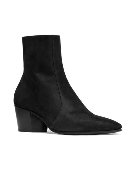 Saint Laurent Black Heeled Boots for men