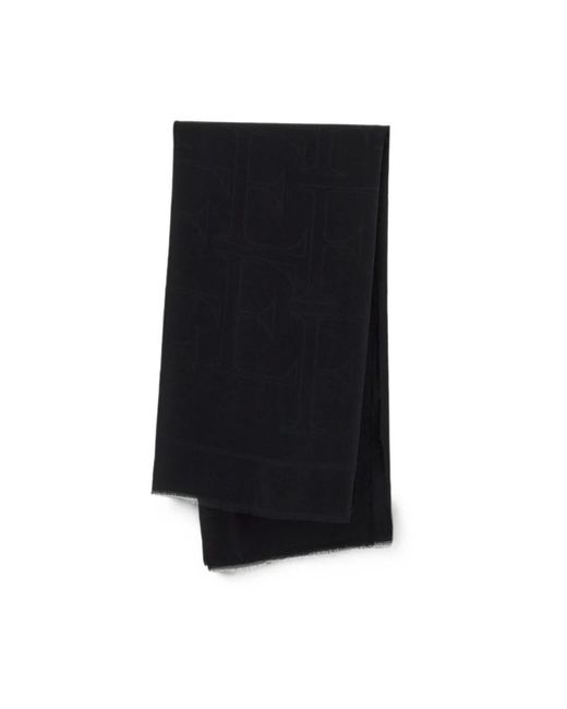 Elisabetta Franchi Black Winter Scarves