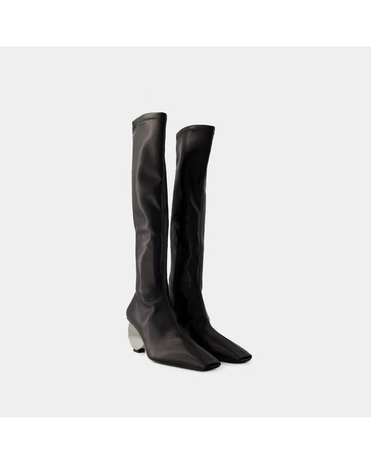 Courreges Black Circle Boots