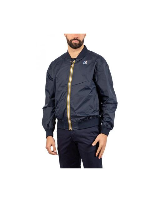 Bomber Jackets K-Way de hombre de color Blue