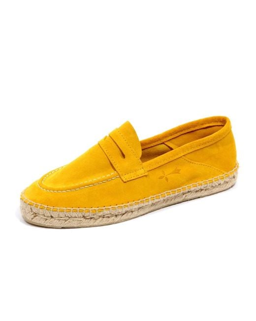 Manebí Yellow Wildleder Espadrilles Loafer Schuh