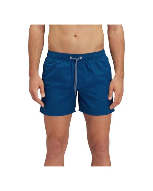Sundek Regenbogen Metallic Blaue Badehose in Blue für Herren