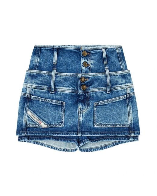 DIESEL Blue Denim Shorts