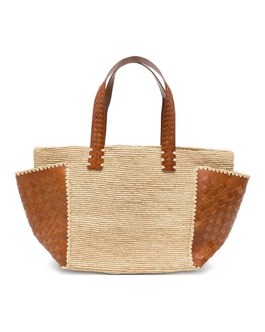 Tote Bags di Dragon Diffusion in Brown