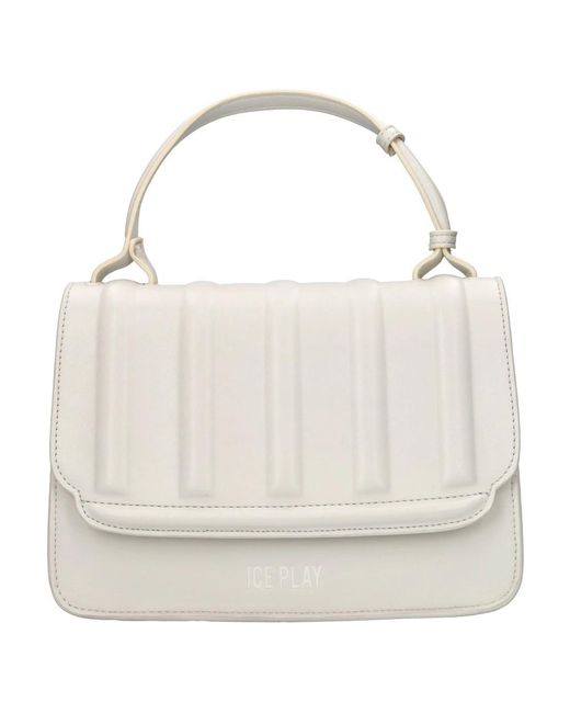 Ice Play White Handbags