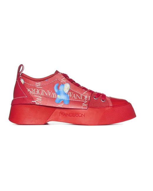 J.W. Anderson Red Sneakers for men
