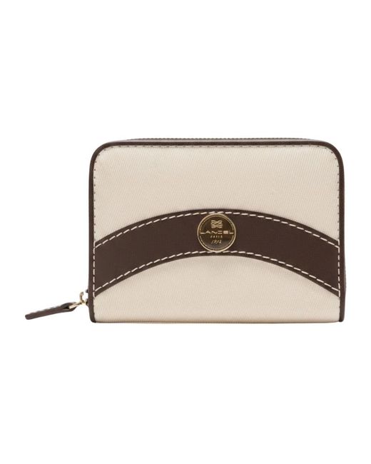 Lancel Zip Wallet in het Natural