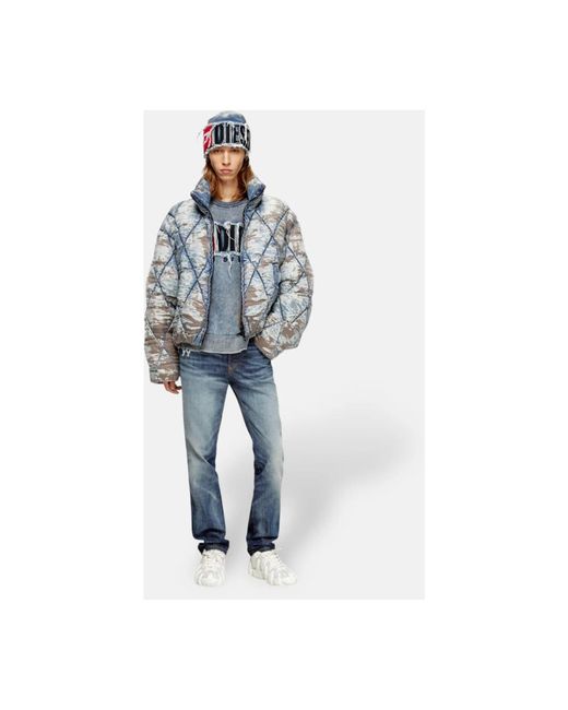 DIESEL Blue Winter Jackets