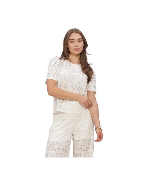 Object Bianca S/S Re Top in het White