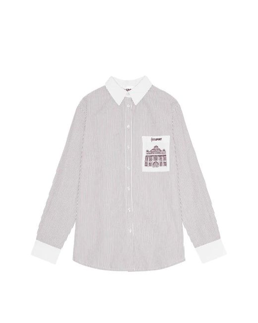 OperaSPORT Overhemden ,Wit ,Katoen Katoenen Shirt Parijse Stijl in het White