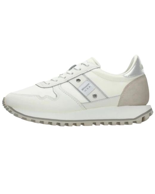 Blauer Schoenen ,Wit ,Leer Millen 03 Sneaker in het White