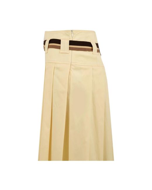 Drumohr Yellow Midi Skirts