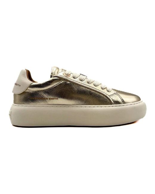 Alexander Smith Brown Goldene sneakers frühling sommer 2025 kollektion