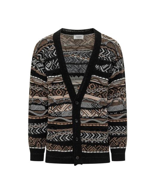 Cardigans Laneus de hombre de color Black