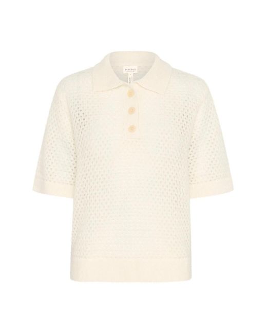Round-Neck Knitwear Part Two de color White