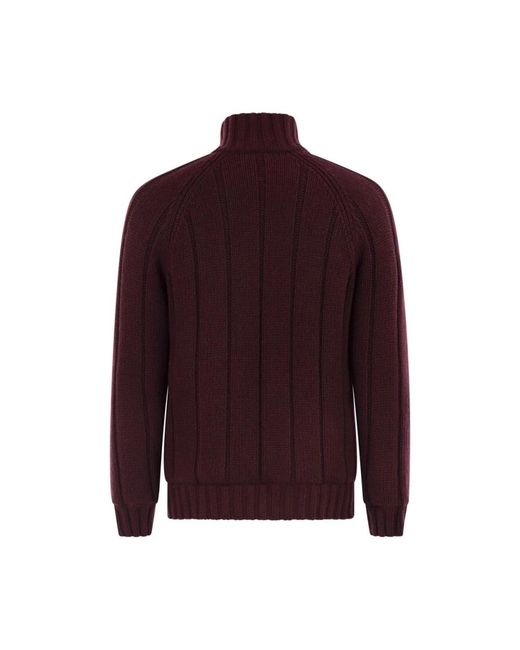 Brunello Cucinelli Purple Cashmere Knitwear for men