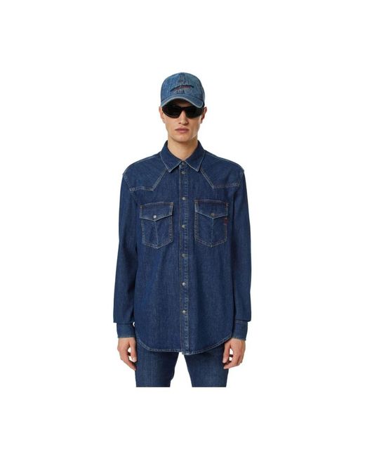 DIESEL Camicia Western in het Blue voor heren