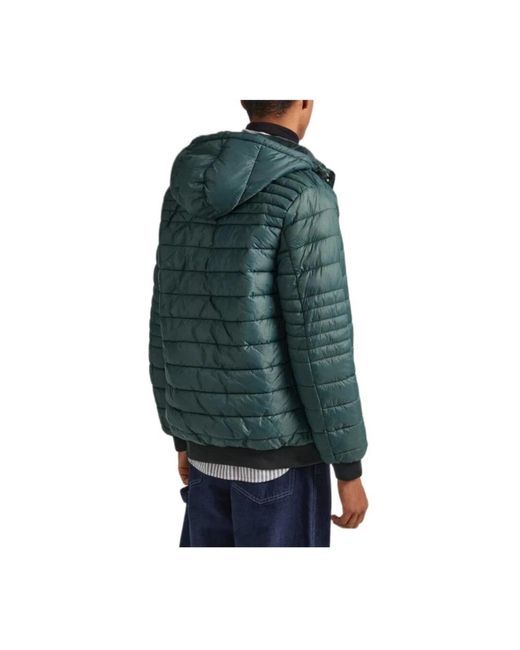 Pepe Jeans Green Down Jackets for men