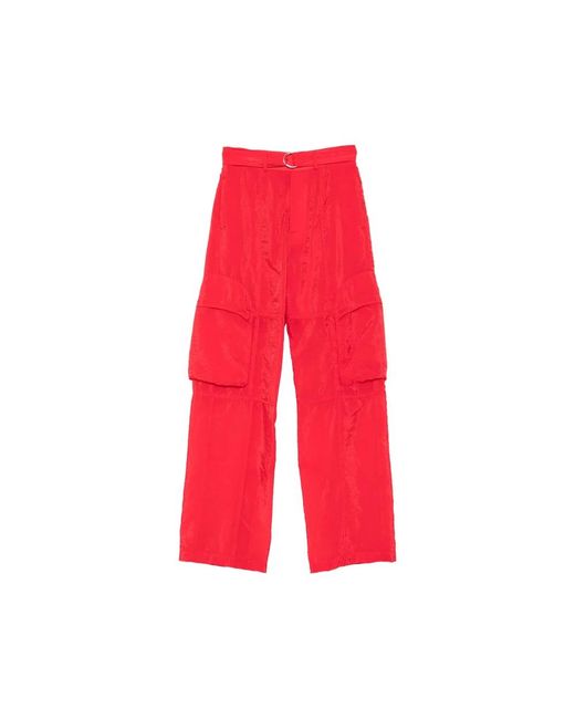Frankie Shop Red Wide Trousers