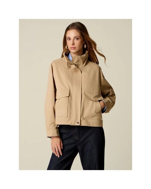 Light Jackets Oltre de color Natural