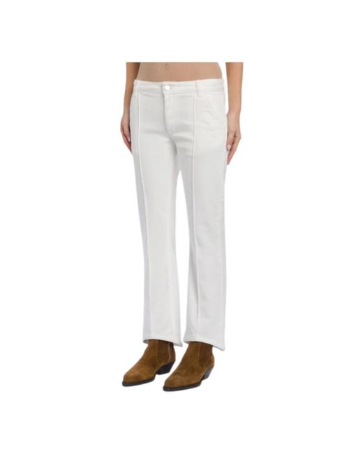 Dondup White Boot-Cut Jeans